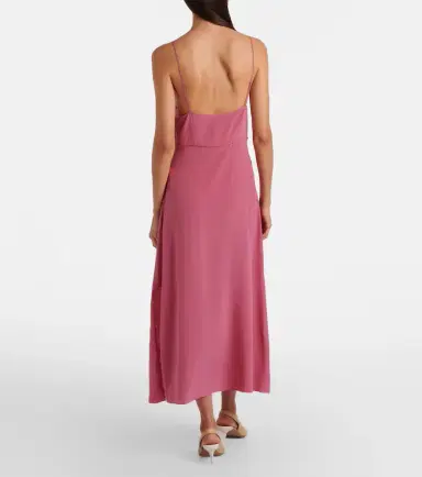 Chloé Chloé Lace-trimmed silk slip dress | Thumbnail 2