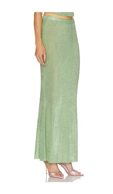 SEROYA Harmony Metallic Knit Skirt | Thumbnail 2