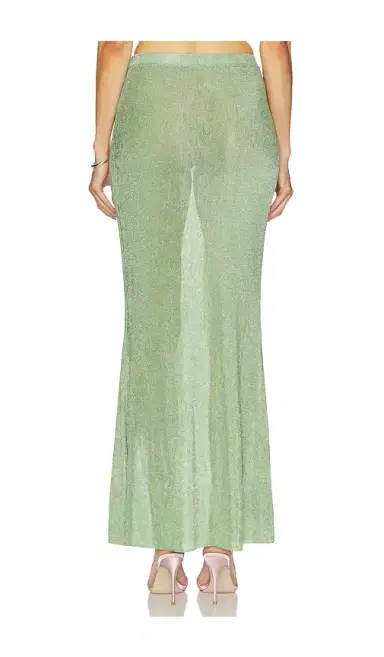 SEROYA Harmony Metallic Knit Skirt | Thumbnail 4