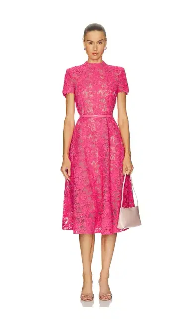 Nadine Merabi Lace Midi Dress | Thumbnail 1