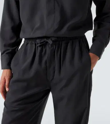 Saman Amel Alio silk straight pants | Thumbnail 2