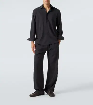Saman Amel Alio silk straight pants | Thumbnail 4