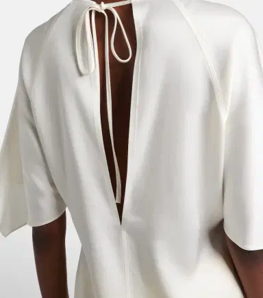 Stella McCartney Open-back satin top | Thumbnail 4 Stella McCartney Open-back satin top | Thumbnail 4