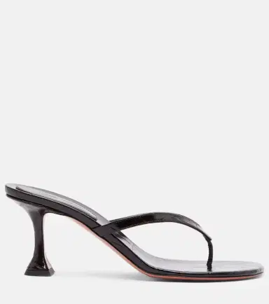 Amina Muaddi Juliette croc-effect leather thong sandals | Thumbnail 2 Amina Muaddi Juliette croc-effect leather thong sandals | Thumbnail 2