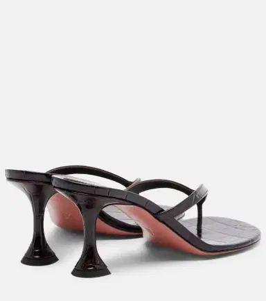 Amina Muaddi Juliette croc-effect leather thong sandals | Thumbnail 3 Amina Muaddi Juliette croc-effect leather thong sandals | Thumbnail 3