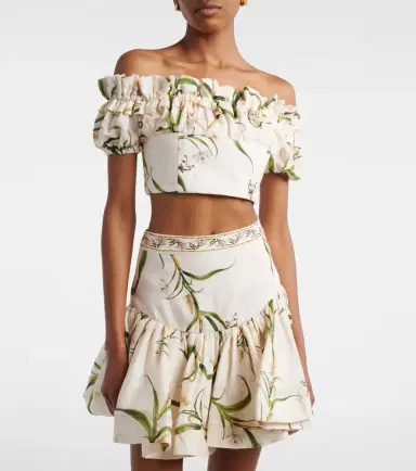Agua by Agua Bendita Pimienta printed linen top | Thumbnail 3 Agua by Agua Bendita Pimienta printed linen top | Thumbnail 3