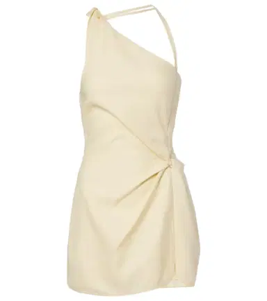 SIR. Gathered halterneck linen minidress | Thumbnail 1