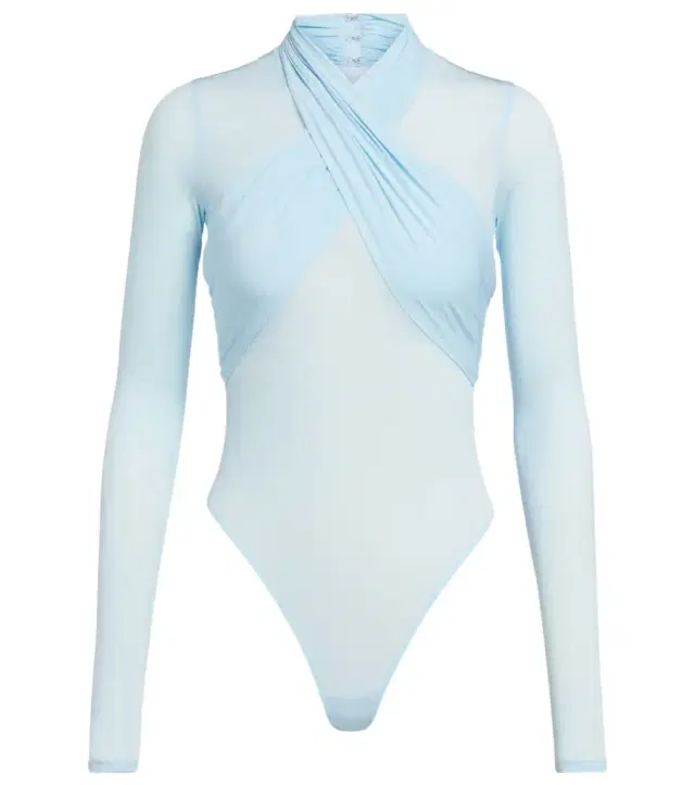 Wardrobe.NYC Wardrobe. NYC Draped sheer bodysuit