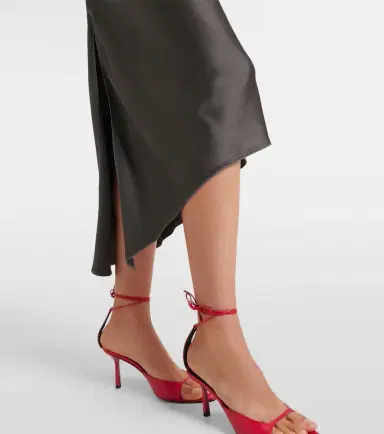 Victoria Beckham Kyra draped crêpe satin midi dress | Thumbnail 4