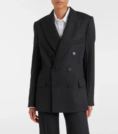 Victoria Beckham Double-breasted virgin wool blazer | Thumbnail 4
