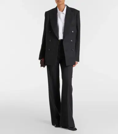 Victoria Beckham Double-breasted virgin wool blazer | Thumbnail 6