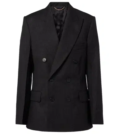 Victoria Beckham Double-breasted virgin wool blazer | Thumbnail 1