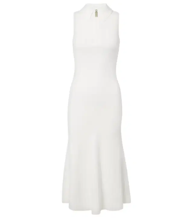 Victoria Beckham Mira ribbed-knit zip-up midi dress