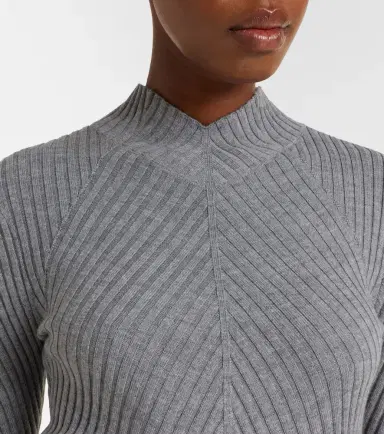 Victoria Beckham Georgia ribbed-knit wool top | Thumbnail 3 Victoria Beckham Georgia ribbed-knit wool top | Thumbnail 3