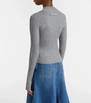 Victoria Beckham Georgia ribbed-knit wool top | Thumbnail 4 Victoria Beckham Georgia ribbed-knit wool top | Thumbnail 4