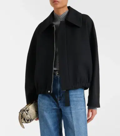 Victoria Beckham Arden virgin wool gabardine blouson jacket | Thumbnail 2