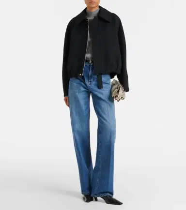 Victoria Beckham Arden virgin wool gabardine blouson jacket | Thumbnail 6