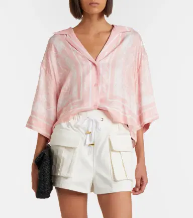 Balmain Printed twill pajama shirt | Thumbnail 2