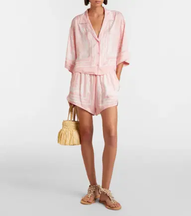Balmain Printed twill pajama shirt | Thumbnail 5