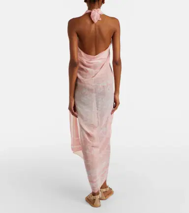 Balmain Printed silk beach cover-up | Thumbnail 2