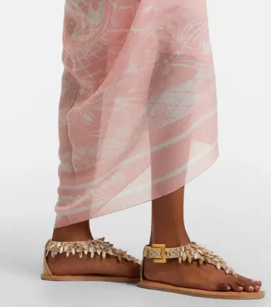 Balmain Printed silk beach cover-up | Thumbnail 3