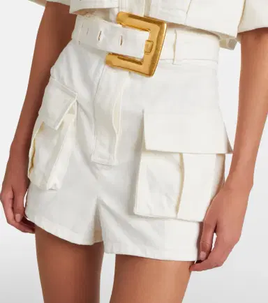 Balmain Belted denim romper | Thumbnail 2