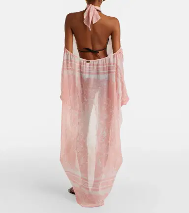 Balmain Printed silk beach dress | Thumbnail 2