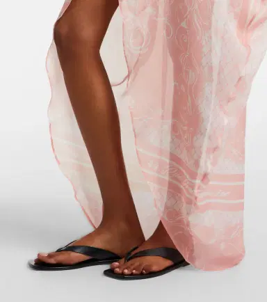 Balmain Printed silk beach dress | Thumbnail 3