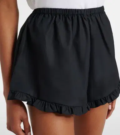 Hunza G Frill cotton poplin shorts | Thumbnail 2