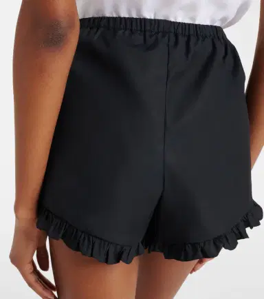 Hunza G Frill cotton poplin shorts | Thumbnail 5