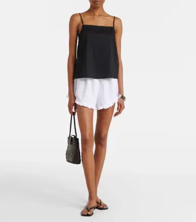 Hunza G Frill cotton poplin shorts | Thumbnail 2