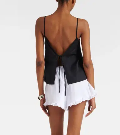 Hunza G Frill cotton poplin shorts | Thumbnail 5