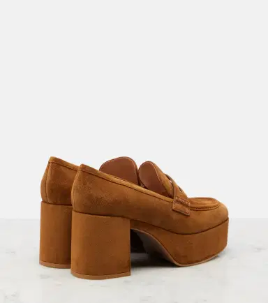 Gianvito Rossi Jenna suede loafer pumps | Thumbnail 2