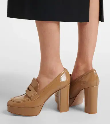 Gianvito Rossi Jenna leather loafer pumps | Thumbnail 6 Gianvito Rossi Jenna leather loafer pumps | Thumbnail 6