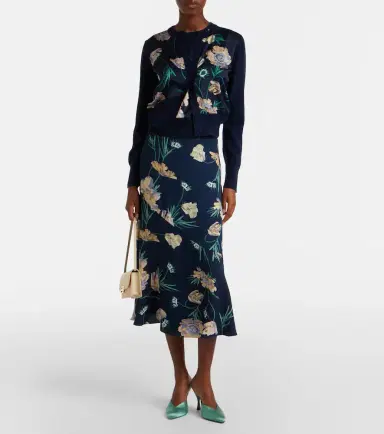 Erdem Floral midi skirt | Thumbnail 4