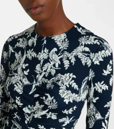 Erdem Floral ruched midi dress | Thumbnail 3 Erdem Floral ruched midi dress | Thumbnail 3