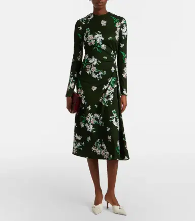 Erdem Draped floral midi dress | Thumbnail 2 Erdem Draped floral midi dress | Thumbnail 2