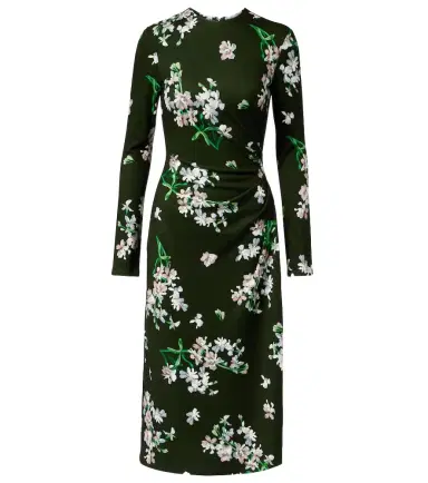 Erdem Draped floral midi dress | Thumbnail 1 Erdem Draped floral midi dress | Thumbnail 1