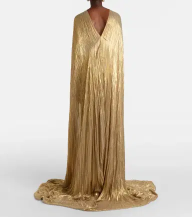 Marmar Halim Caped pleated bustier gown | Thumbnail 4 Marmar Halim Caped pleated bustier gown | Thumbnail 4