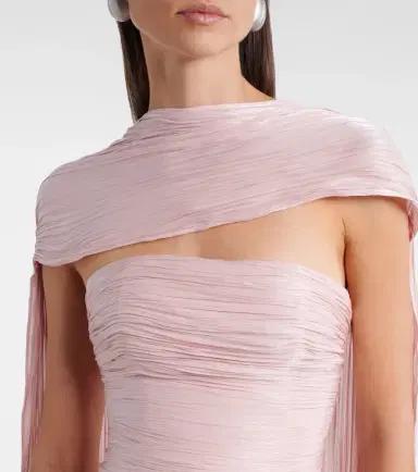 Marmar Halim Draped pleated scarf-detail bustier gown | Thumbnail 5 Marmar Halim Draped pleated scarf-detail bustier gown | Thumbnail 5