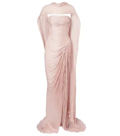 Marmar Halim Draped pleated scarf-detail bustier gown | Thumbnail 1 Marmar Halim Draped pleated scarf-detail bustier gown | Thumbnail 1