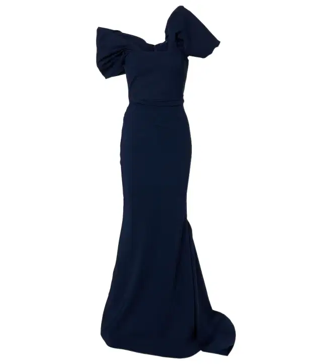 Jade asymmetric gown