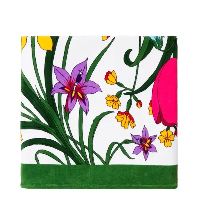 Gucci Flora cotton terry beach towel