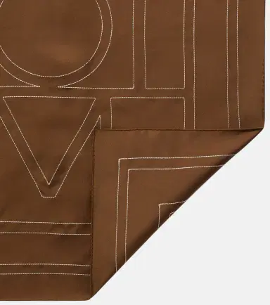 Toteme Embroidered monogram silk scarf | Thumbnail 3