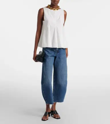 Frame Bubble Crop barrel-leg jeans | Thumbnail 5