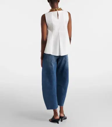 Frame Bubble Crop barrel-leg jeans | Thumbnail 6