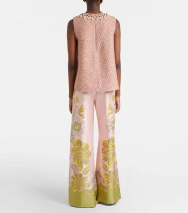 La DoubleJ Floral silk twill palazzo pants | Thumbnail 6 La DoubleJ Floral silk twill palazzo pants | Thumbnail 6