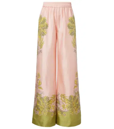 La DoubleJ Floral silk twill palazzo pants | Thumbnail 1 La DoubleJ Floral silk twill palazzo pants | Thumbnail 1