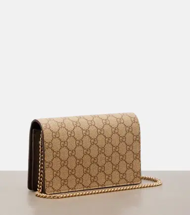 Gucci GG Marmont canvas wallet on chain | Thumbnail 2