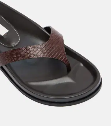 TOTEME Leather thong sandals | Thumbnail 4